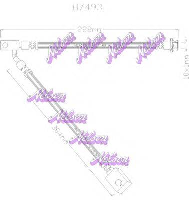 BROVEX-NELSON H7493 Гальмівний шланг