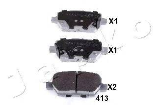 JAPKO 51413 Комплект гальмівних колодок, дискове гальмо
