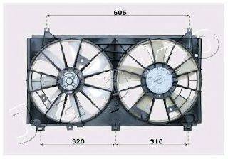 JAPKO VNT152503 Вентилятор, охолодження двигуна