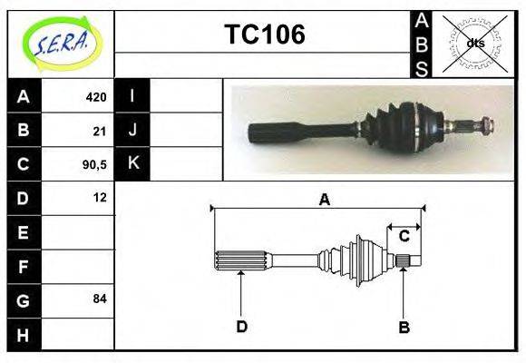 SERA TC106 Приводний вал