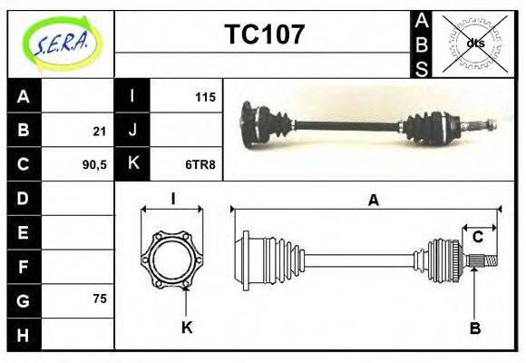 SERA TC107 Приводний вал