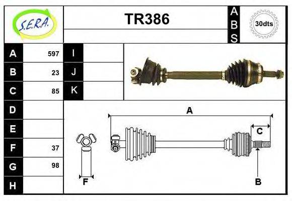 SERA TR386 Приводний вал