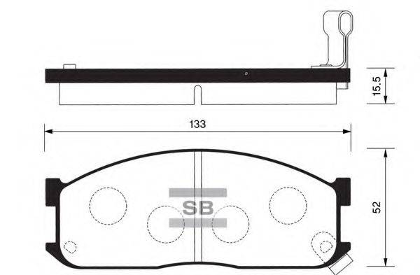 FI.BA FBP1044 Комплект гальмівних колодок, дискове гальмо