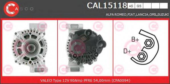 CASCO CAL15118AS Генератор