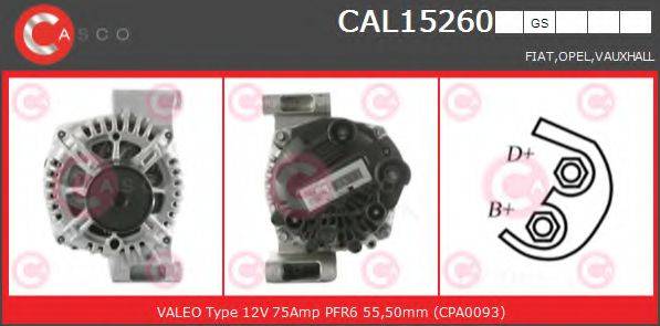 CASCO CAL15260GS Генератор