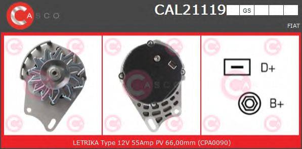 CASCO CAL21119GS Генератор