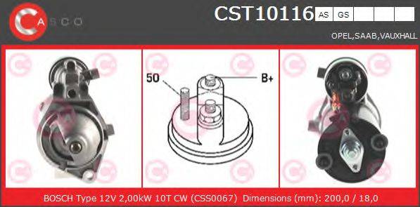 CASCO CST10116AS Стартер