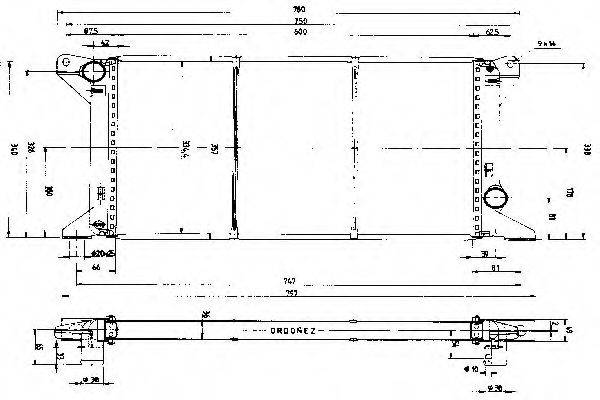 ORDONEZ 1020210809 Радіатор, охолодження двигуна