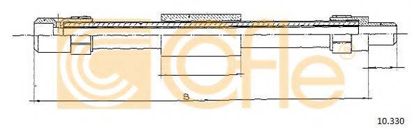 COFLE 10330 Трос, управління зчепленням
