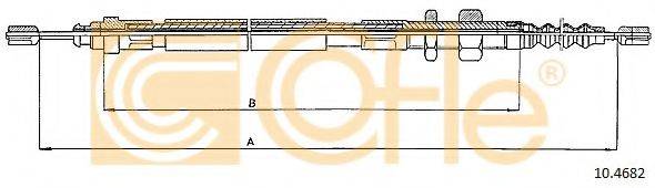 COFLE 104682 Трос, стоянкова гальмівна система