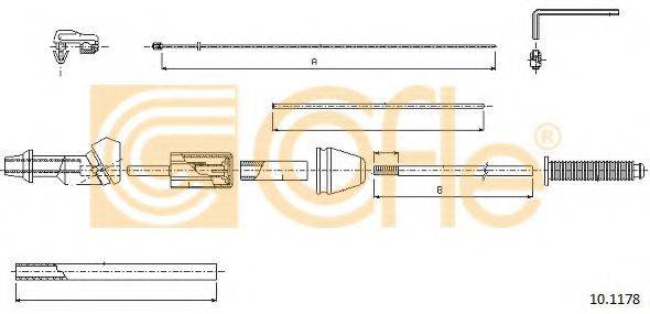 COFLE 101178 Тросик газу