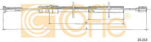 COFLE 10213 Трос, управління зчепленням