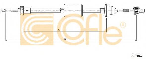 COFLE 102842 Трос, управління зчепленням