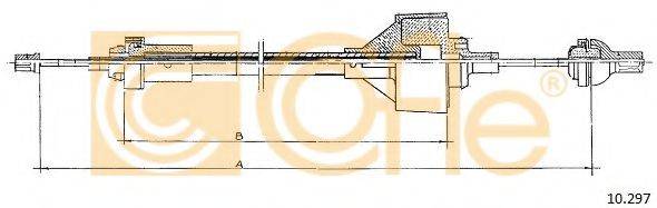 COFLE 10297 Трос, управління зчепленням