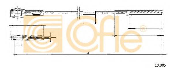 COFLE 10305 Трос, управління зчепленням