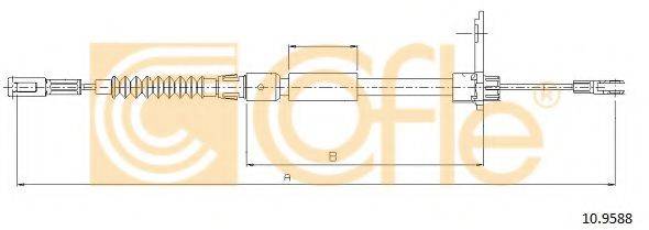 COFLE 109588 Трос, стоянкова гальмівна система