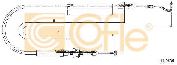 COFLE 110636 Тросик газу