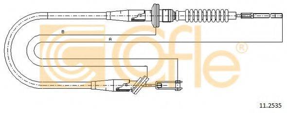 COFLE 112535 Трос, управління зчепленням