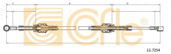COFLE 127254 Трос, ступінчаста коробка передач
