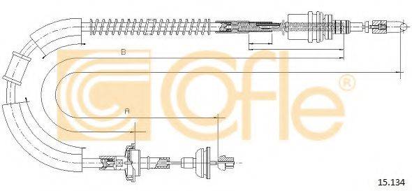 COFLE 15134 Трос, управління зчепленням