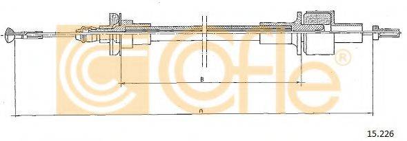 COFLE 15226 Трос, управління зчепленням