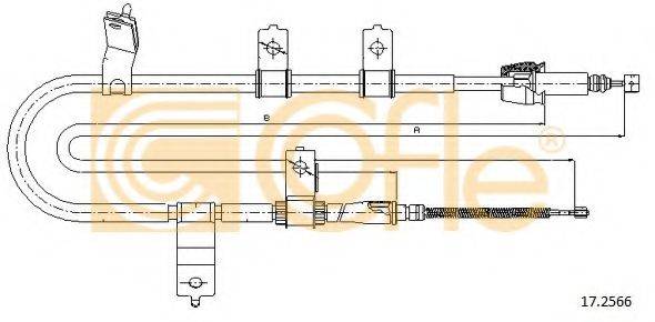 COFLE 172566 Трос, стоянкова гальмівна система