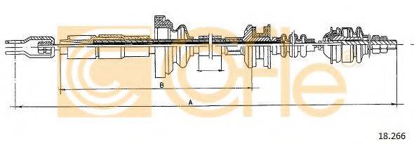 COFLE 18266 Трос, управління зчепленням