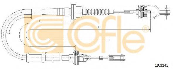 COFLE 193145 Трос, управління зчепленням