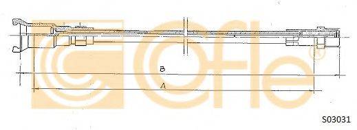 COFLE S03031 Трос спідометра