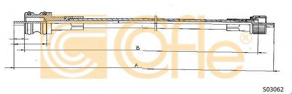 COFLE S03062 Трос спідометра