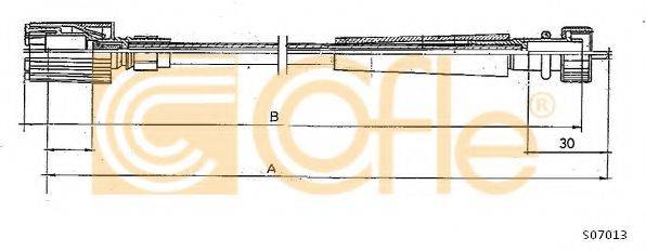COFLE S07013 Трос спідометра