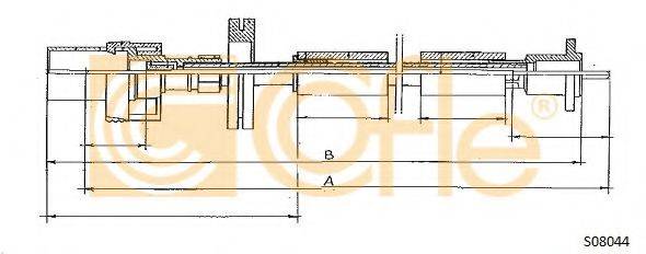COFLE S08044 Трос спідометра