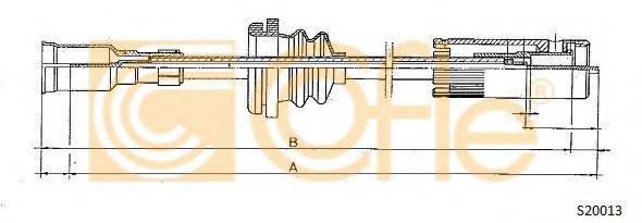 COFLE S20013 Трос спідометра