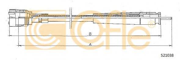 COFLE S21038 Трос спідометра