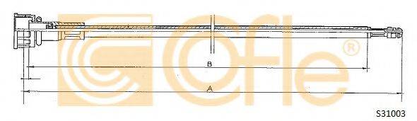 COFLE S31003 Трос спідометра