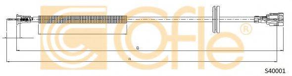 COFLE S40001 Трос спідометра