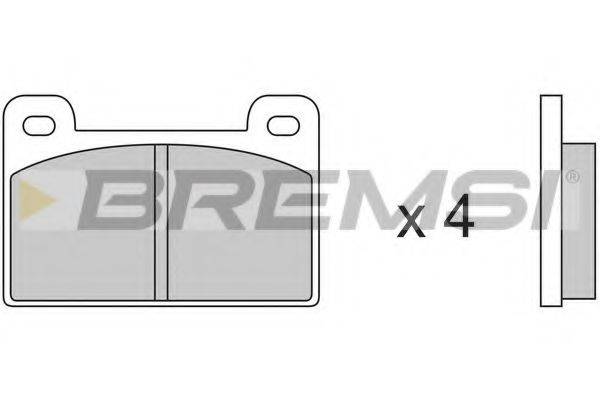 BREMSI BP2157 Комплект гальмівних колодок, дискове гальмо