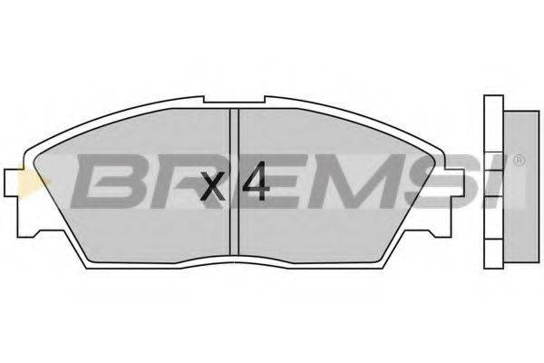 BREMSI BP2350 Комплект гальмівних колодок, дискове гальмо