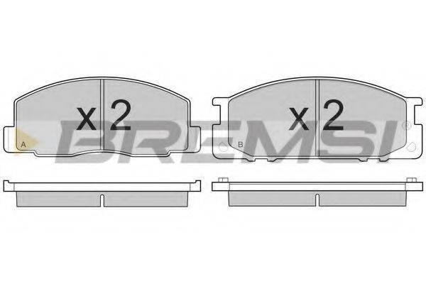 BREMSI BP2435 Комплект гальмівних колодок, дискове гальмо