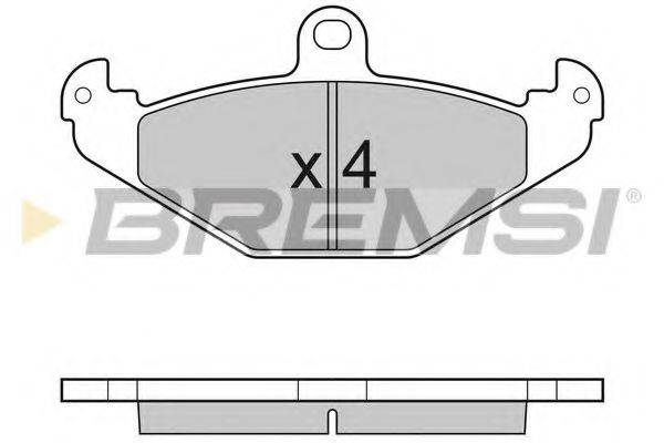 BREMSI BP3033 Комплект гальмівних колодок, дискове гальмо