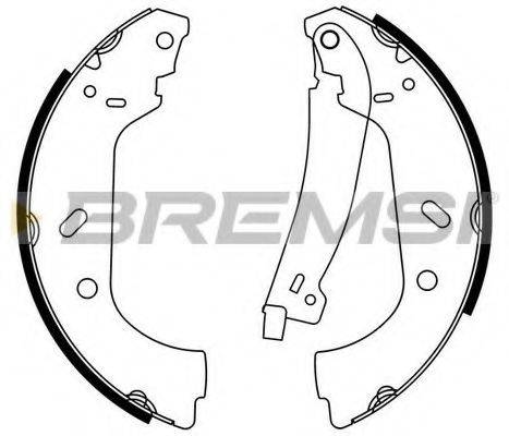 BREMSI GF01772 Комплект гальмівних колодок