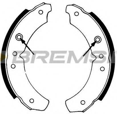 BREMSI GF0196 Комплект гальмівних колодок