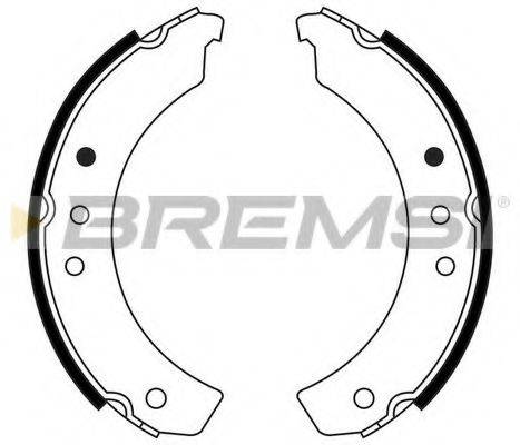 BREMSI GF0197 Комплект гальмівних колодок