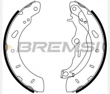 BREMSI GF0248 Комплект гальмівних колодок