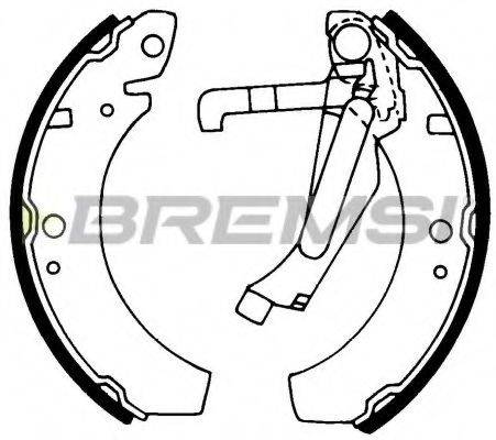 BREMSI GF0541 Комплект гальмівних колодок