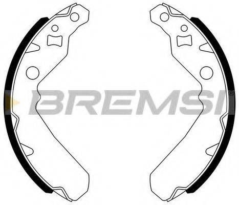 BREMSI GF0672 Комплект гальмівних колодок