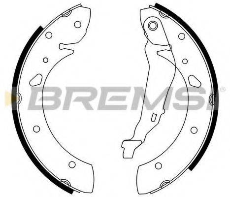 BREMSI GF0711 Комплект гальмівних колодок