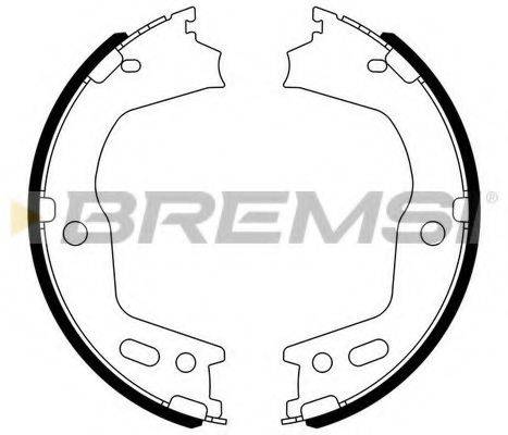 BREMSI GF0724 Комплект гальмівних колодок, стоянкова гальмівна система