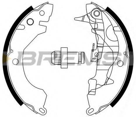 BREMSI GF07301 Комплект гальмівних колодок