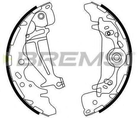 BREMSI GF0746 Комплект гальмівних колодок